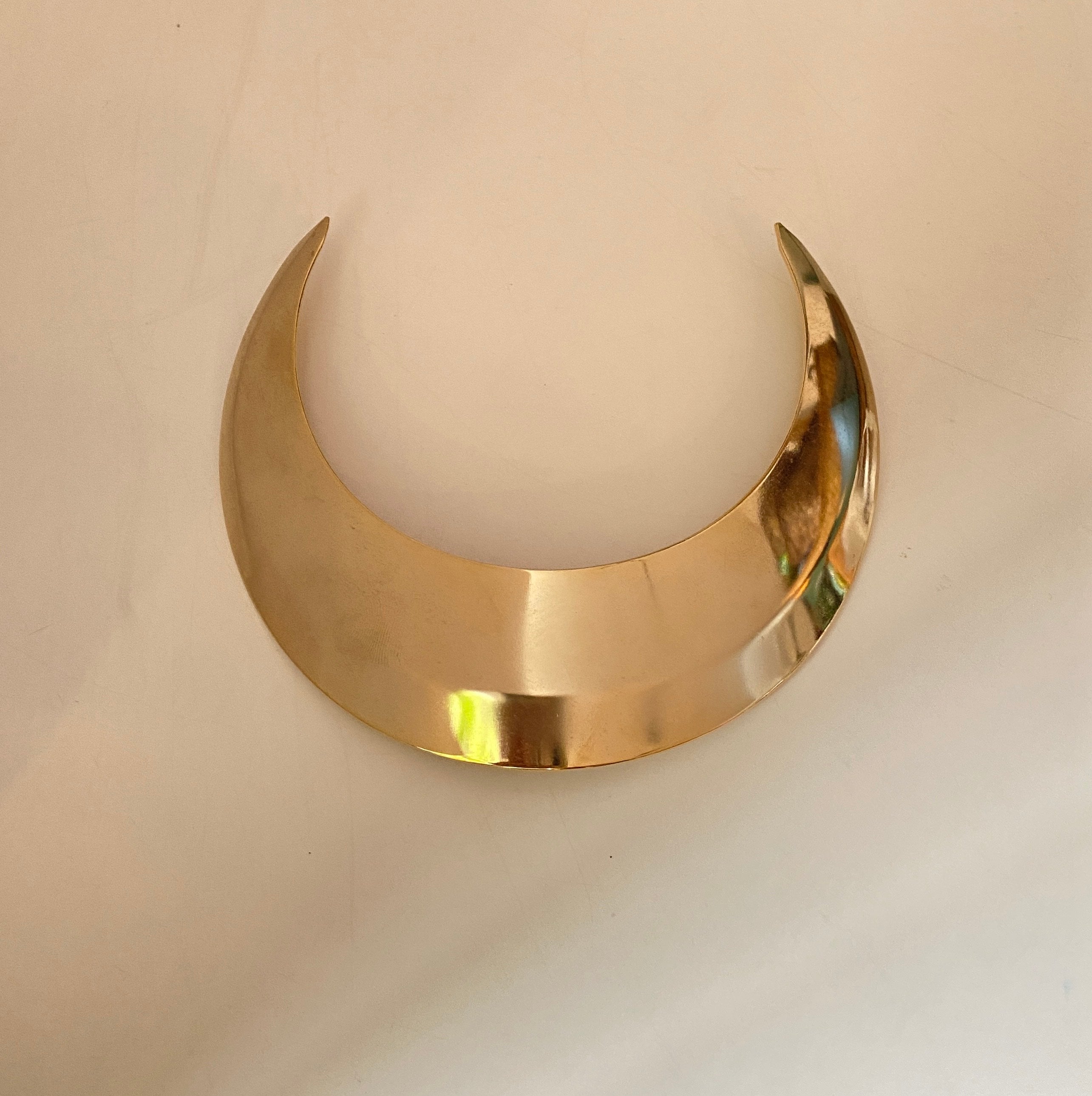 Barrete en croissant de cristal (OR)