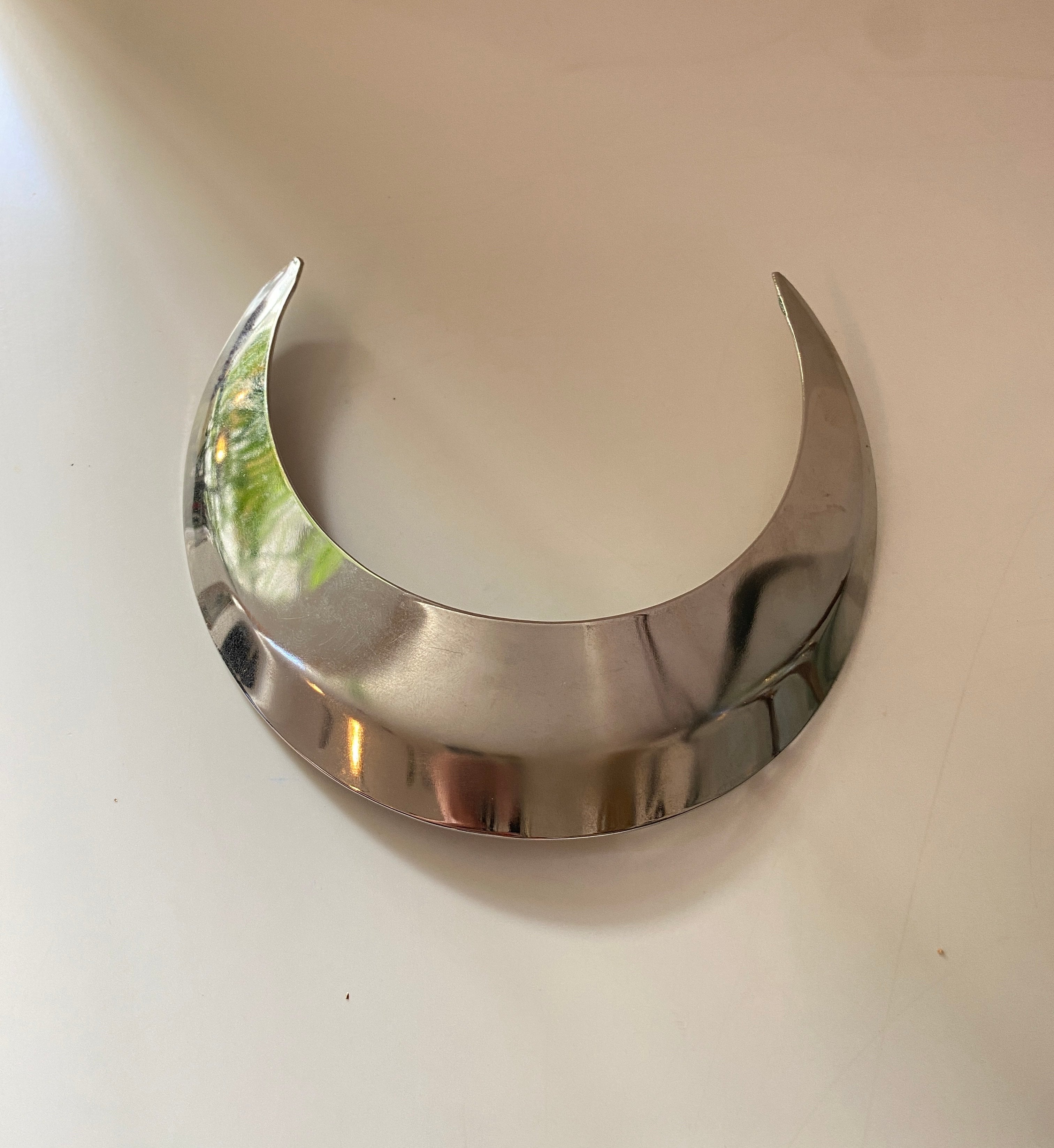 Barrete en croissant de cristal (ARGENT)