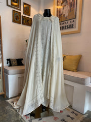 SHI7ELO Barnous avec Tel – Ensemble cape en lin brodé