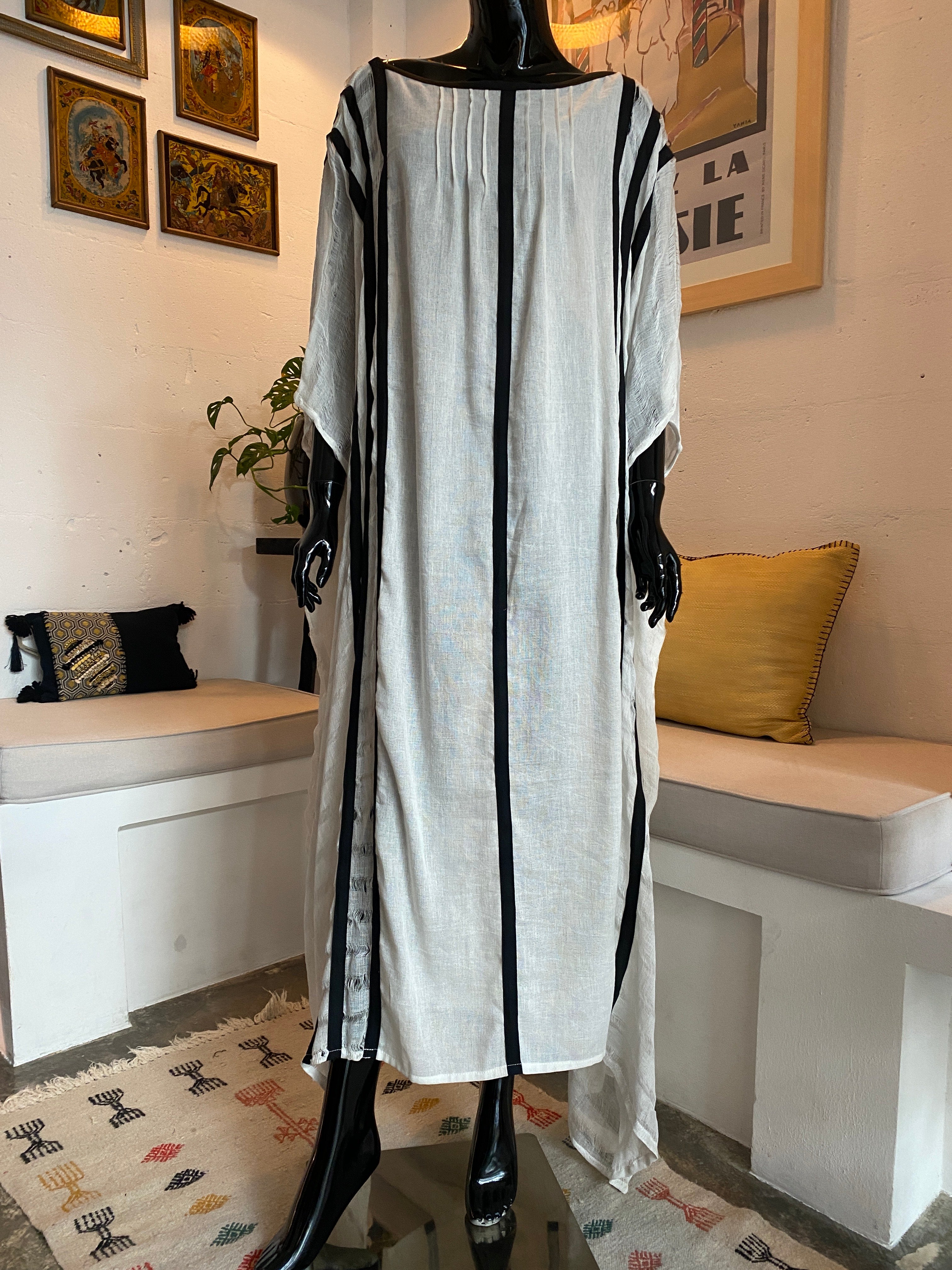 TALITHA CAFTAN – Ivory & Black Edition