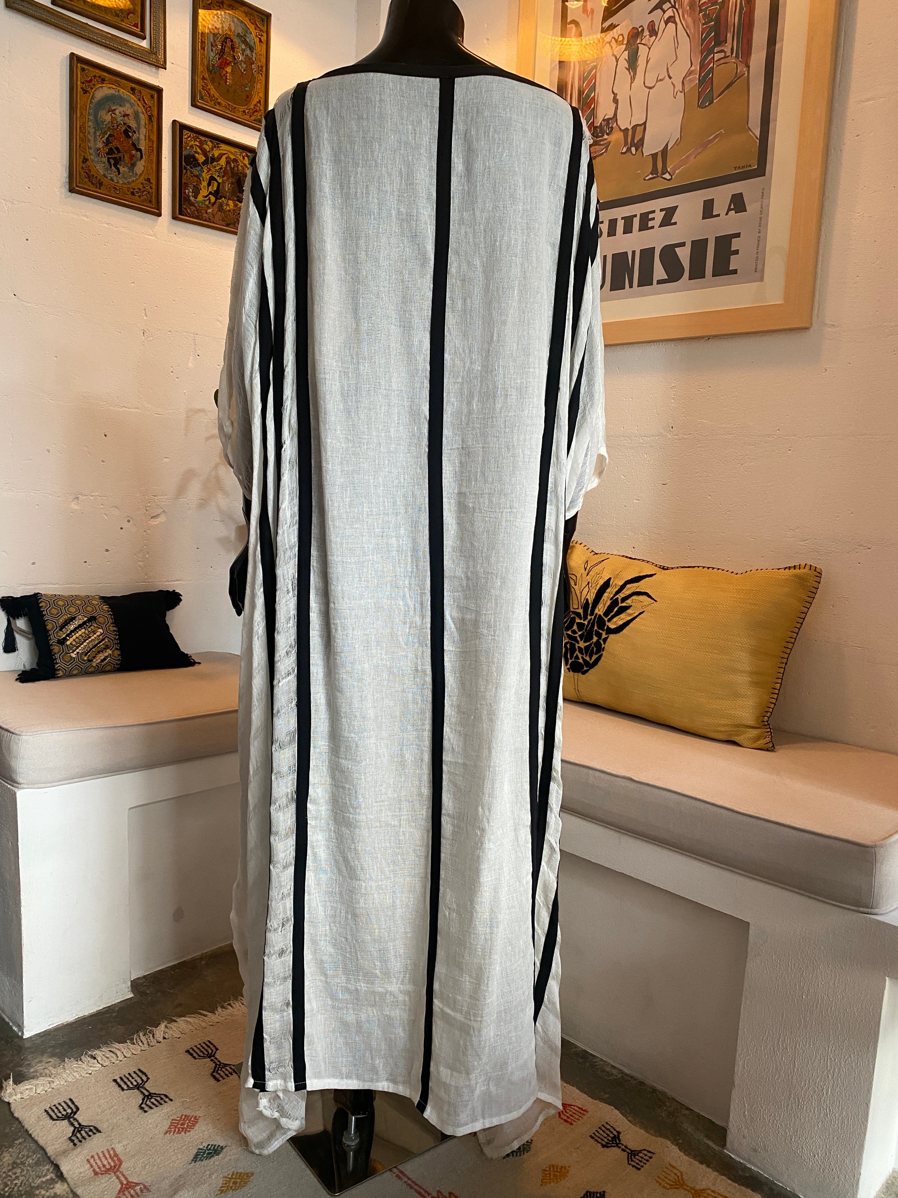 TALITHA CAFTAN – Ivory & Black Edition