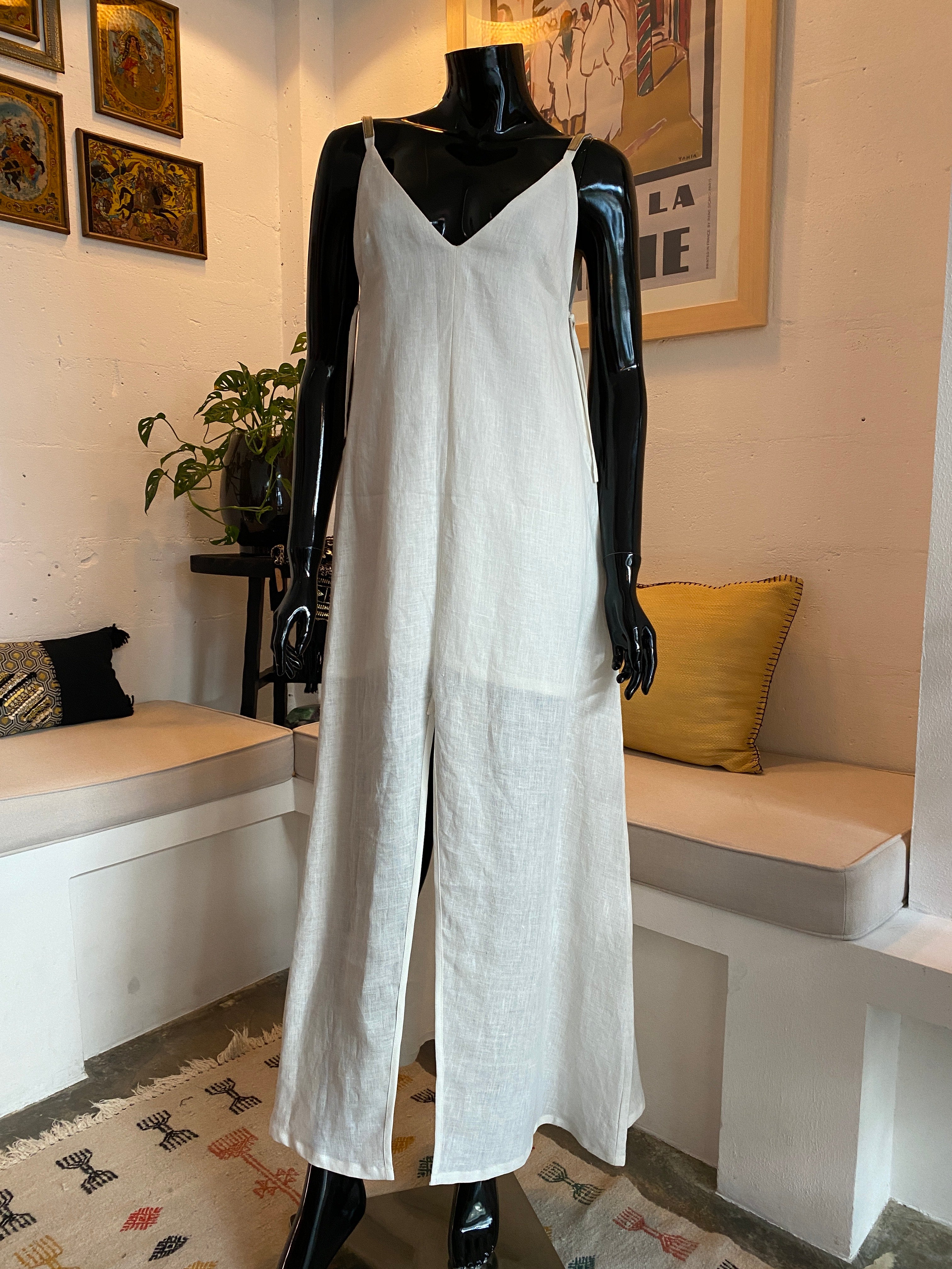 Robe en lin Zine – Édition crème douce