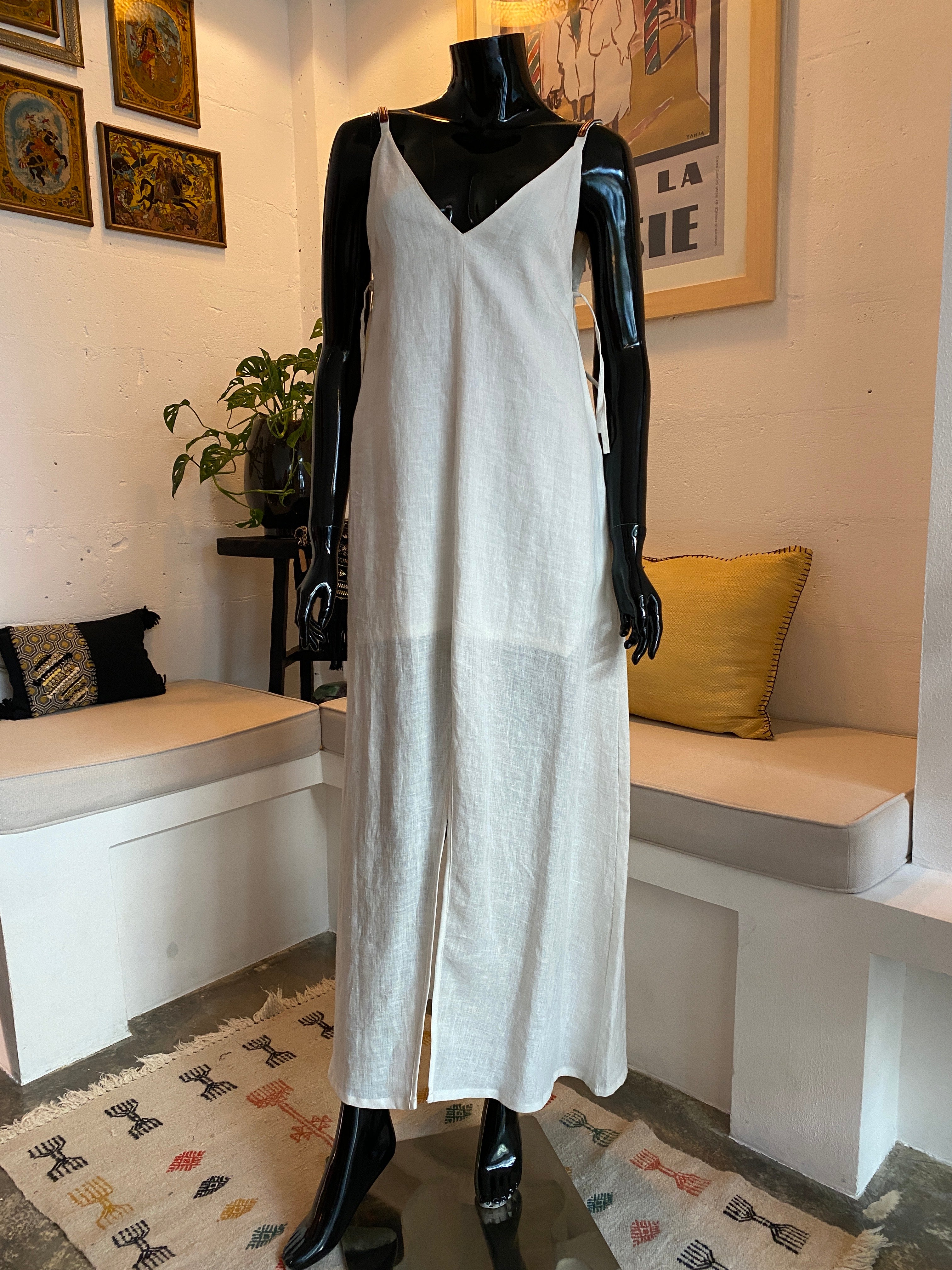 Robe en lin Zine – Édition Sable