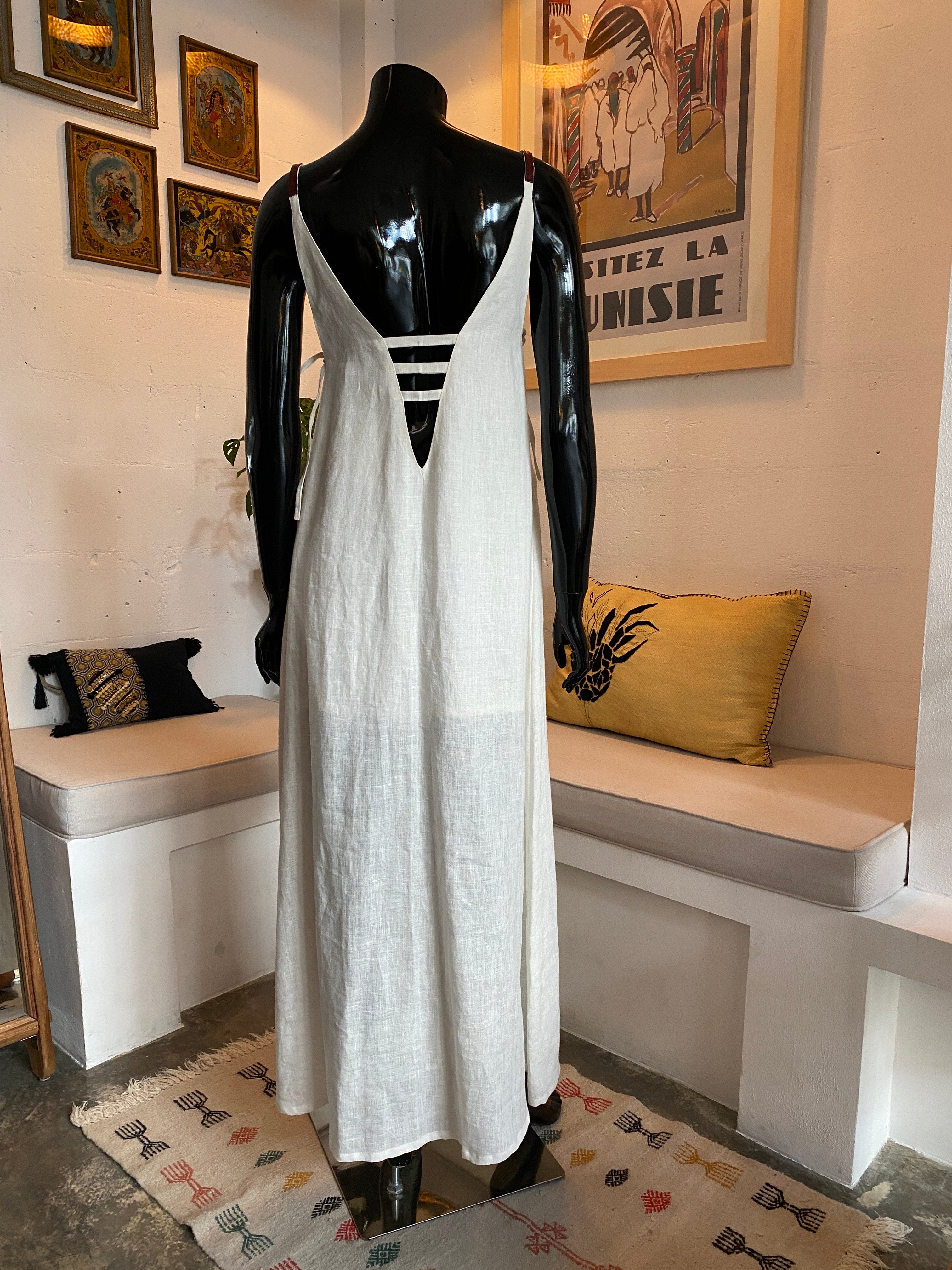 Robe en lin Zine – Édition Sable